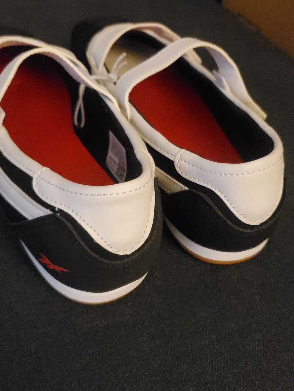 Reebok Black & White With Red Accent Mary Jane Sneakers - Picture 10 of 12